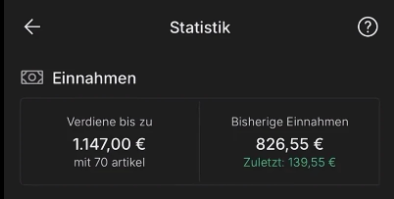 Customer result screenshot